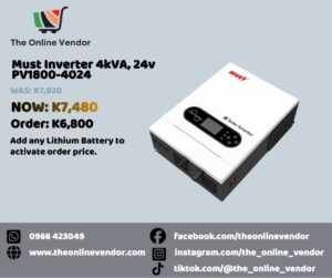 Must Off-Grid Inverter 4kVA, 24V - Image 2
