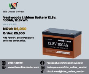 Vestwoods Lithium Battery 12.8V, 100Ah - Image 2